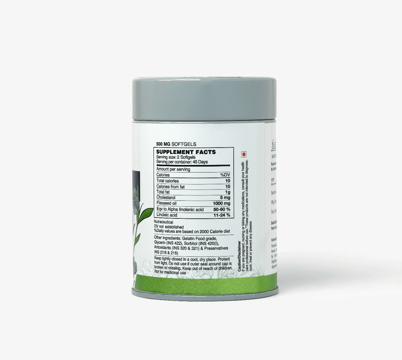 Flaxseed Oil Capsule - 90 Softgel Capsules_2