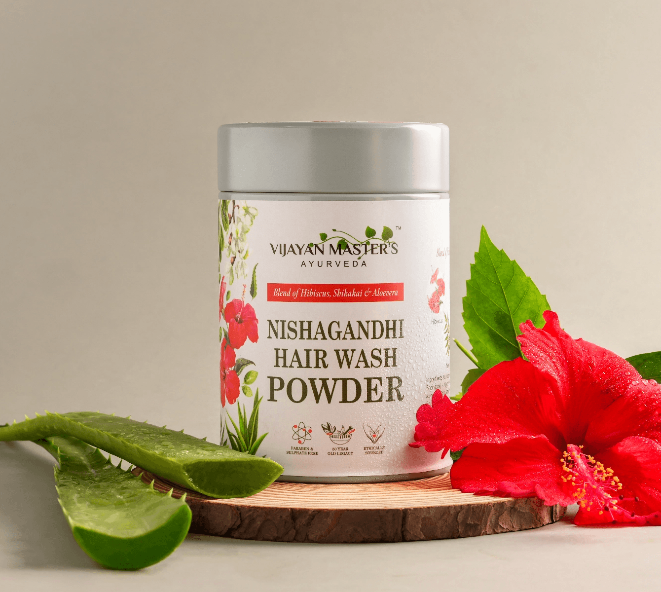 Nishagandhi Herbal Hair Wash Powder (100 gm)_4